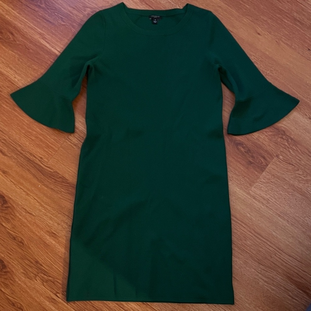 Ann Taylor Emerald Long Sleeve Dress